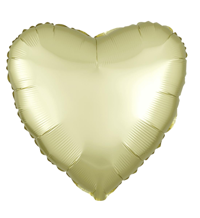 Globo de foil satinado en forma de Corazón