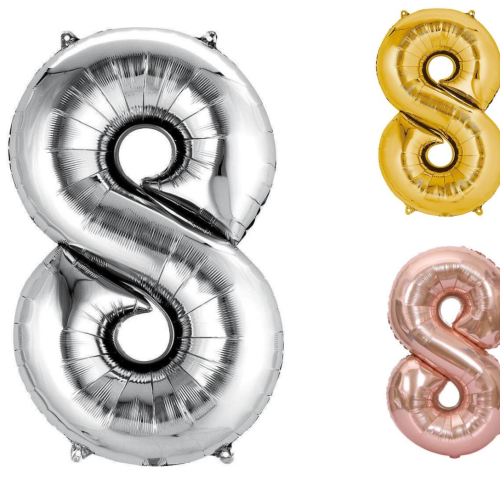 Globo de Número 8 de 34” Marca Anagram/Convergram