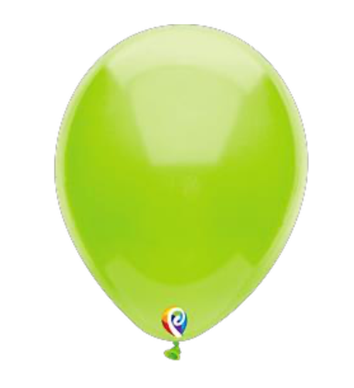 Bolsa de globos de látex Sensacional Número 7 color Verde Lima std.
