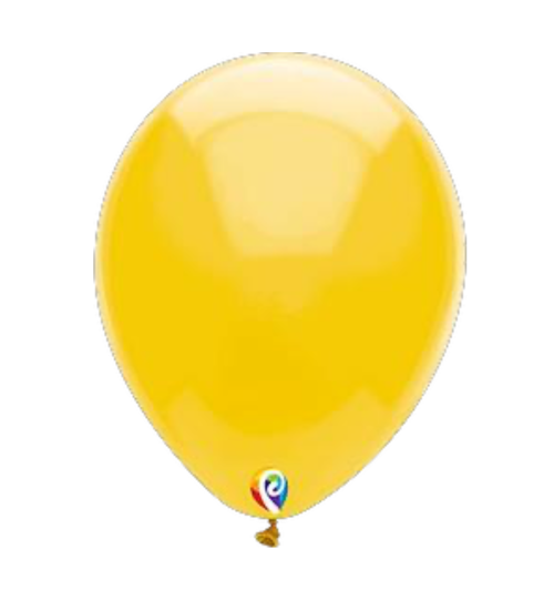 Bolsa de globos de látex Sensacional Número 7 color Botón de Oro std.
