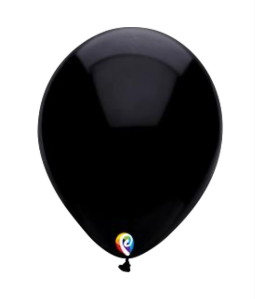 Bolsa de globos de látex Sensacional Número 9 color Negro std.
