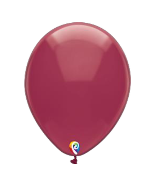 Bolsa de globos de látex Sensacional Número 12 color Tinto Cristal