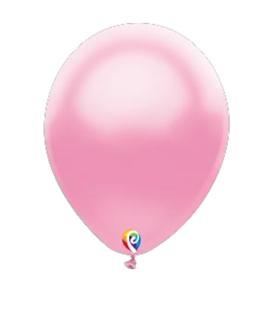 Bolsa de globos de látex Sensacional Número 12 color Rosa Bebe Nacarado.