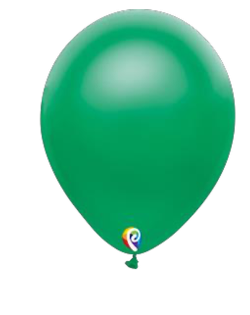 Bolsa de globos de látex Sensacional Número 12 color Verde Metálico.