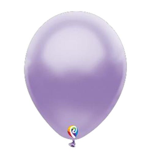 Bolsa de globos de látex Sensacional Número 12 color Lila perla nacarado.