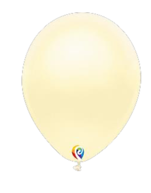 Bolsa de globos de látex Sensacional Número 12 color Marfil perla nacarado.