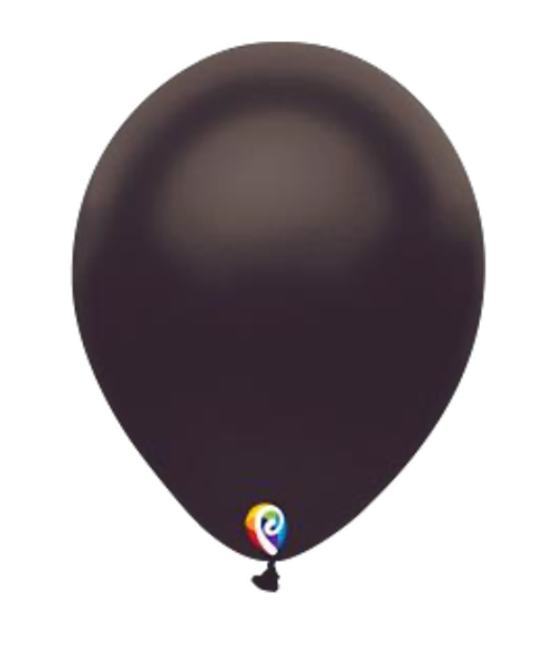 Bolsa de globos de látex Sensacional Número 12 color Negro nacarado.