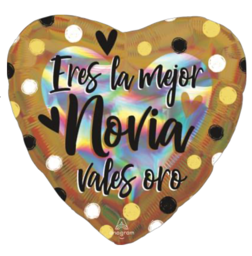 Globo de foil de tema de amor de 18”
