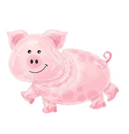 Globo de foil en forma de animales 28” Puerquito