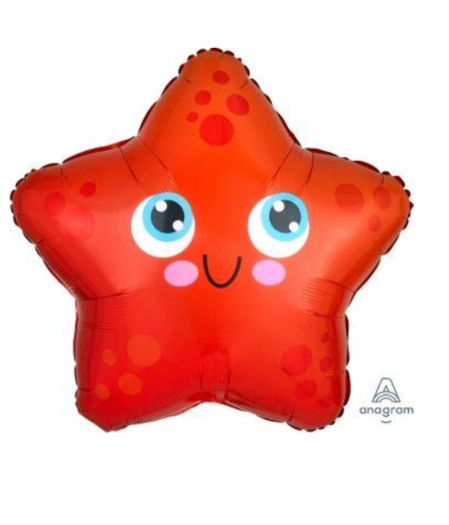 Globo de foil en forma de animales 20” Estrellita de mar