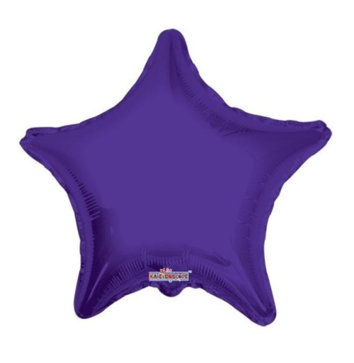 Globo de foil en forma de estrella 22” Purpura /Morado