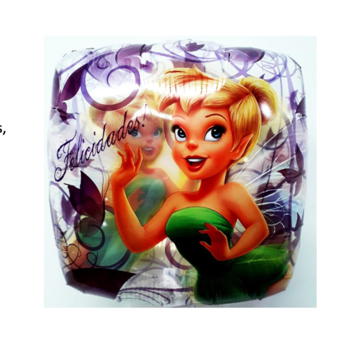 Globo de foil de personajes de 18” Campanita/Tingerbell